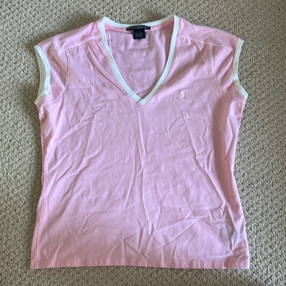 ralph lauren golf pink shirt